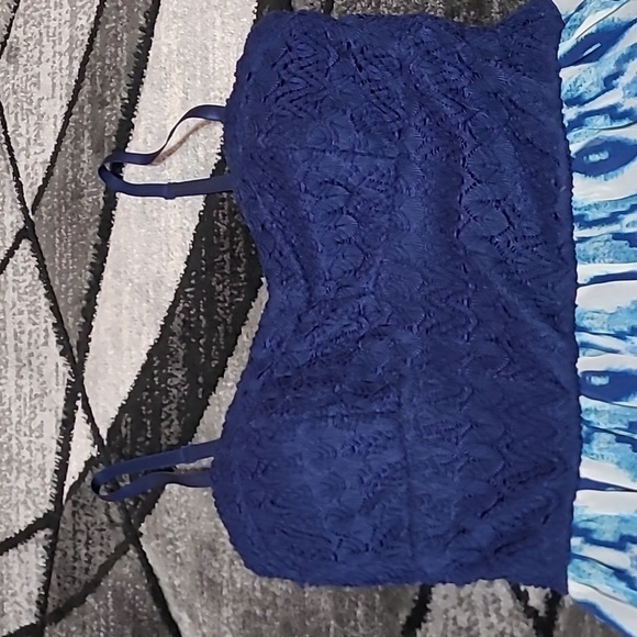 LILY ROSE PRINTED LONG BACK SLIT SPAGHETTI STRAPS MAXI DRESS - Picture 3 of 14